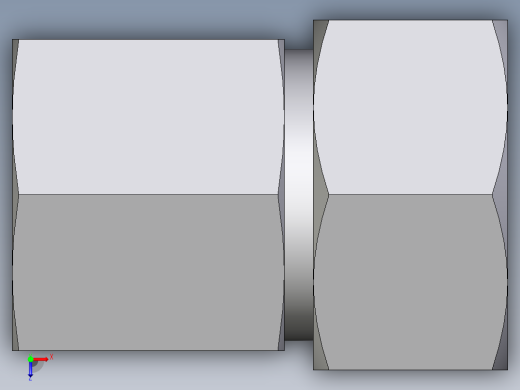 卡套式工业通用硬管接头EO_Swivel_connector_GAI22LM71俯视缩略图