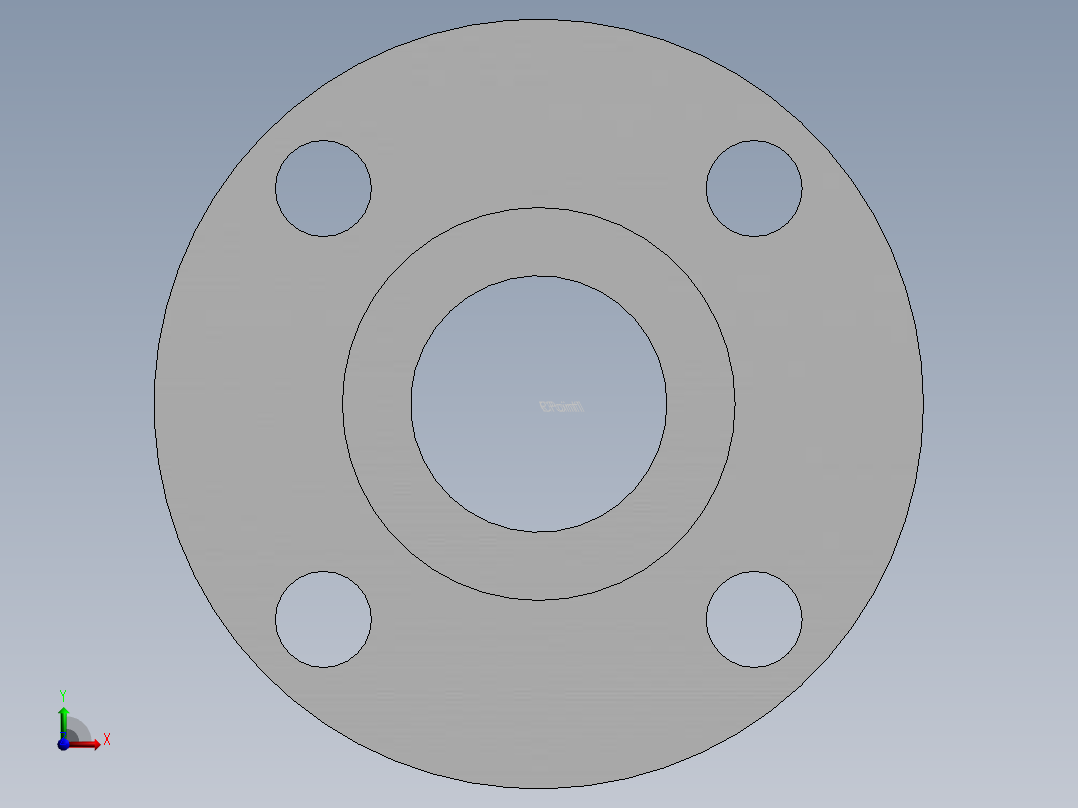 slip on tube flange-ss前视图