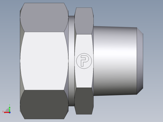 卡套式工业通用硬管接头EO_Male_Stud_connector_GE35L1NPTCF后视缩略图