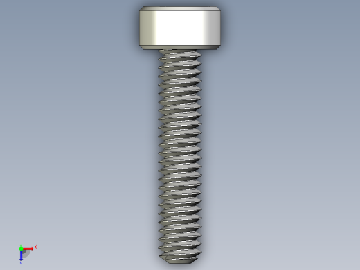 M2 x 0.4mm Thread 10mm LONG SOCKET HEAD CAP SCREW.IGS俯视缩略图