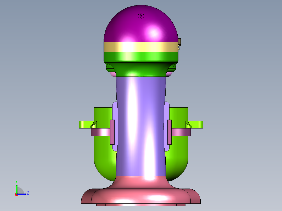 电动小型奶油打发器左视图