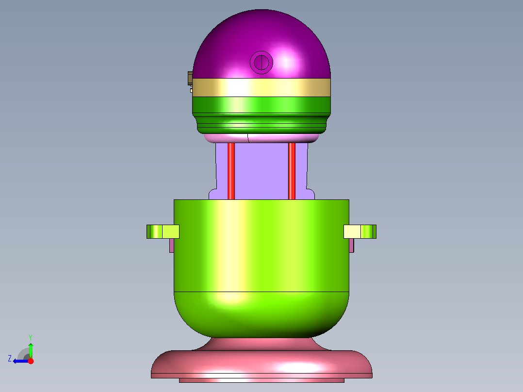 电动小型奶油打发器右视图