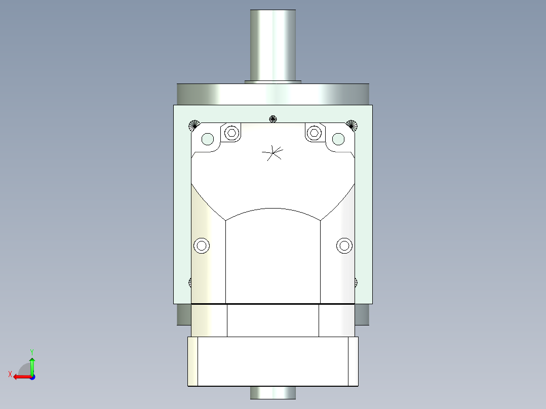换向器PW140双轴 ZPGH115-L2 24-110-145-M8-8B.stp后视图