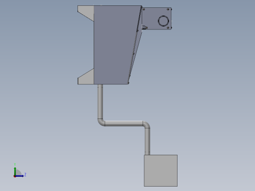 油水分离solid works左视缩略图