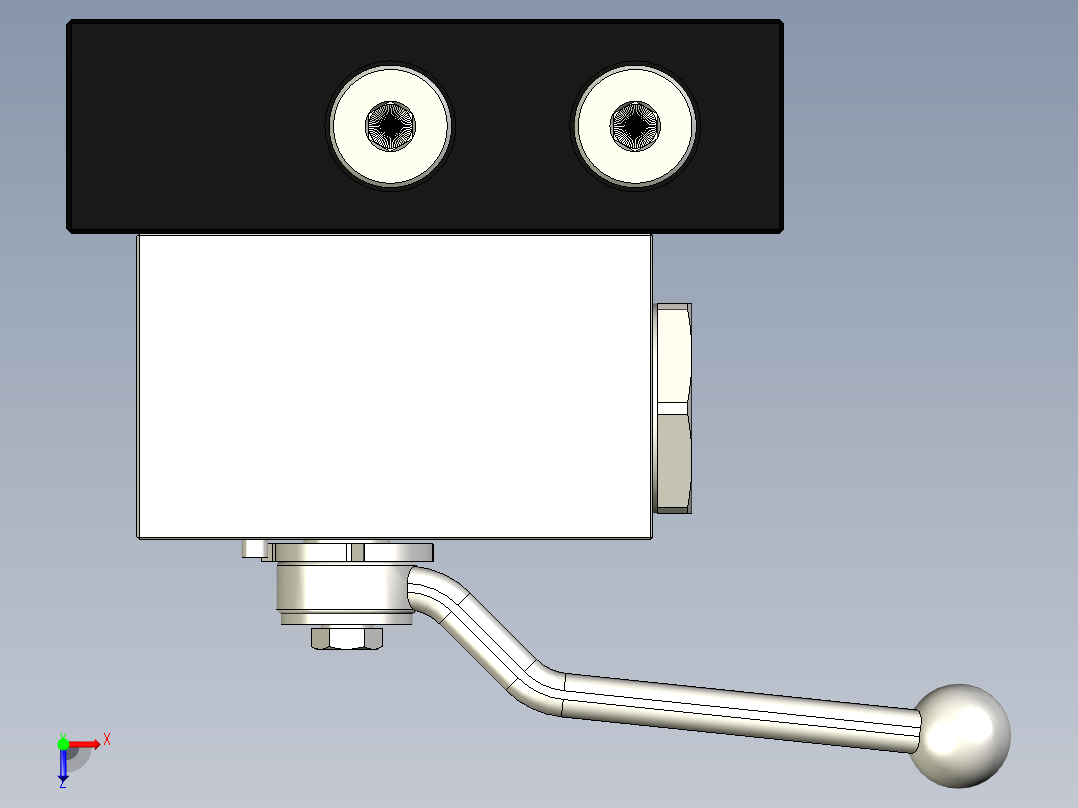 霍尼韦尔测试阀HON 914俯视图