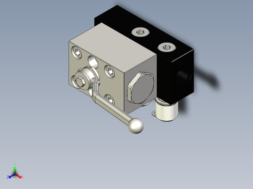 霍尼韦尔测试阀HON 914正等轴测缩略图