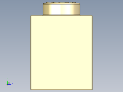 乐高套装 4421基本积木-4112982 - 3009 Brick Yellow - Tan Brick 1 x 6.STEP左视缩略图