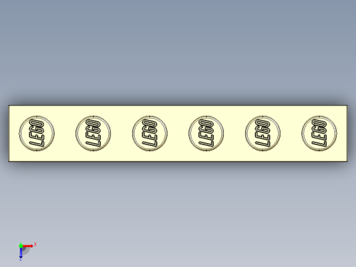 乐高套装 4421基本积木-4112982 - 3009 Brick Yellow - Tan Brick 1 x 6.STEP俯视缩略图