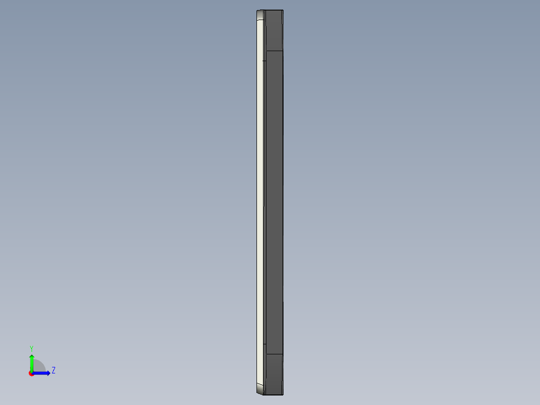 屏幕面板外壳UG铣LOGO槽程序模型左视图