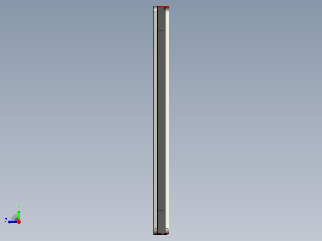 屏幕面板外壳UG铣LOGO槽程序模型右视图