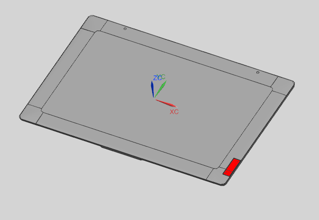 屏幕面板外壳UG铣LOGO槽程序模型