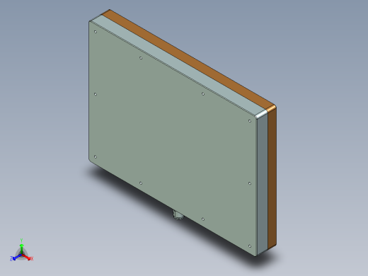 金属外壳真空吸气辅助测量检具模型