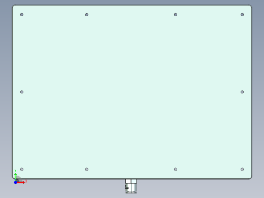 金属外壳真空吸气辅助测量检具模型前视缩略图