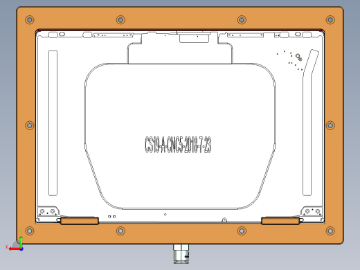 金属外壳真空吸气辅助测量检具模型后视缩略图