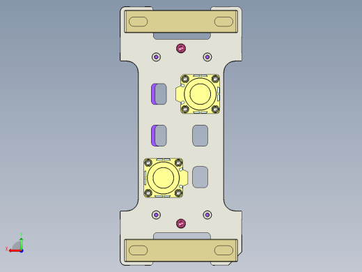 A00-0688-小零件CNC工装夹具三维模型CNC2反面及内腔结构加工治具-快换版-200620后视缩略图