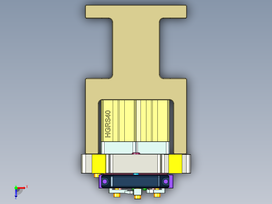 A00-0688-小零件CNC工装夹具三维模型CNC2反面及内腔结构加工治具-快换版-200620俯视图