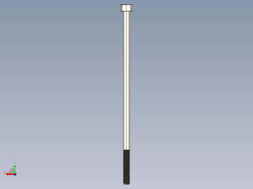 Screw_DIN_912_M4x100_A2.STEP公制内六角螺钉后视缩略图
