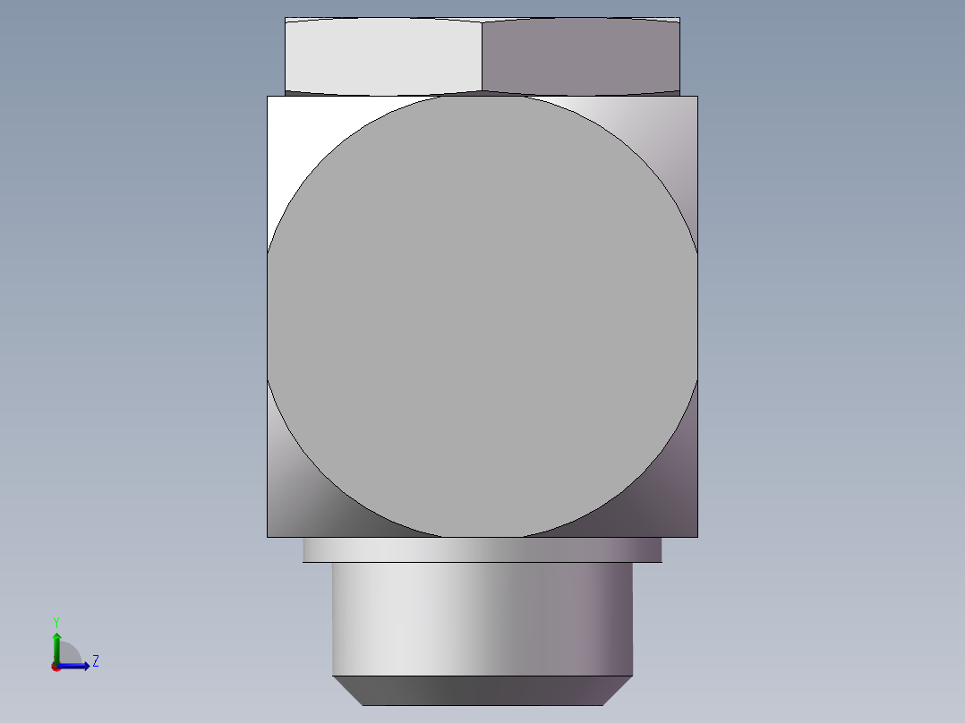 铰接式90度接头、1DI-42左视图