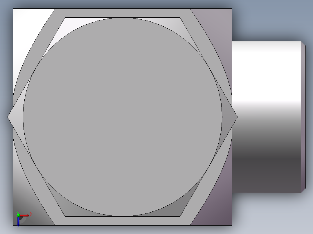 铰接式90度接头、1DI-42俯视图