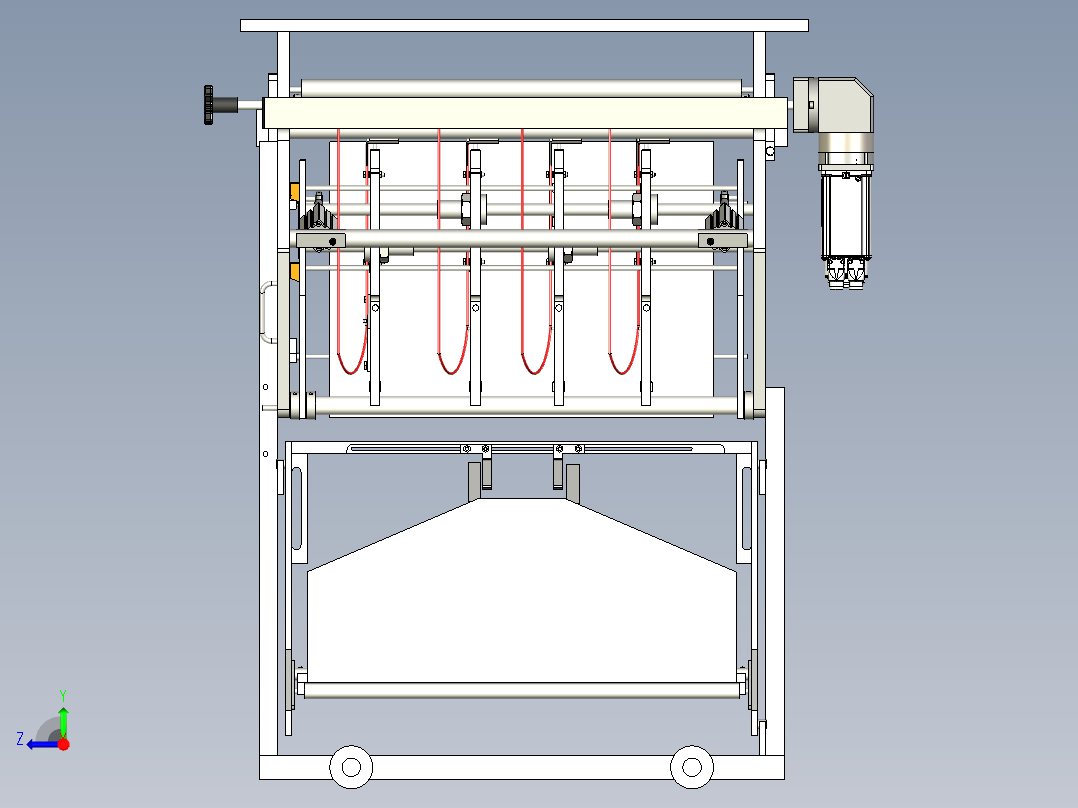 B3004040-立式包装机右视图