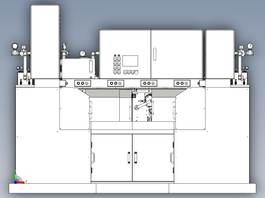 压缩机装配线冷跑设备前视缩略图