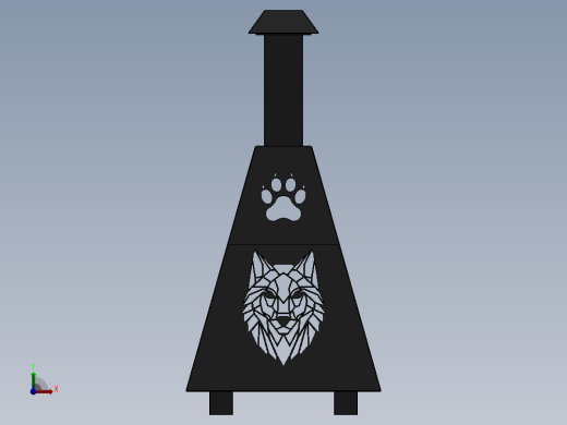 狼剪烟囱前视缩略图