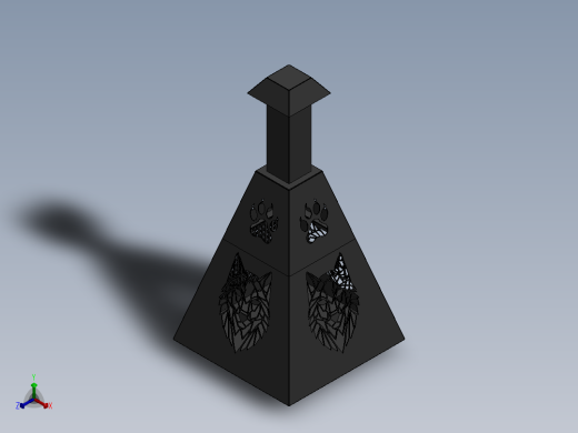 狼剪烟囱正等轴测缩略图