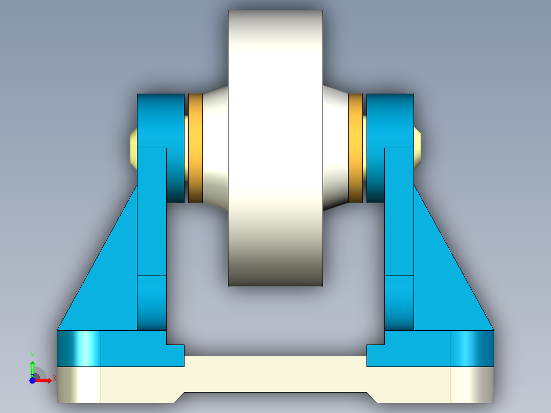 A0002786-带式滚筒支架前视图