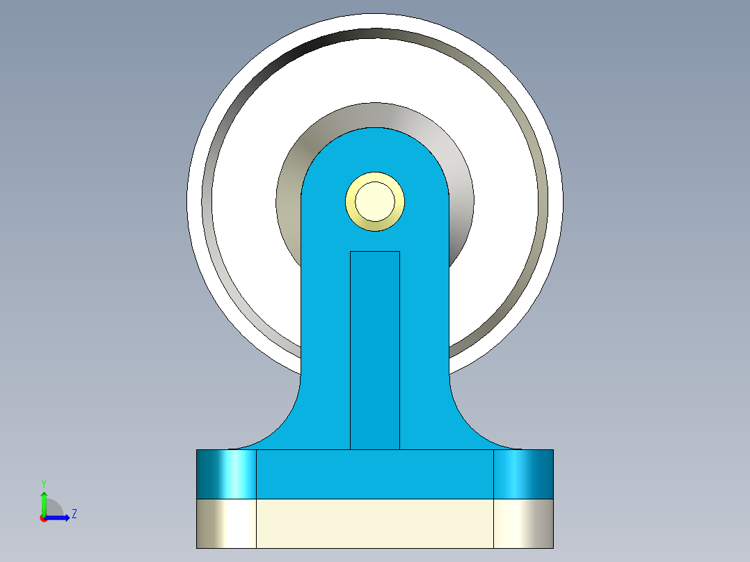 A0002786-带式滚筒支架左视图