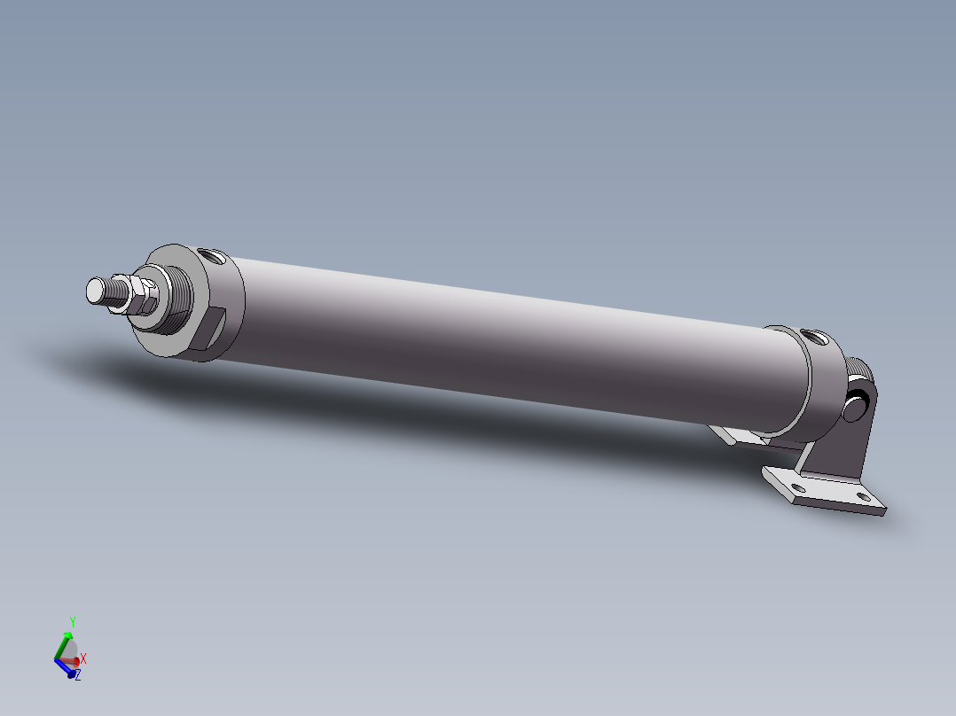 气缸MAL40x300CASDB主视图