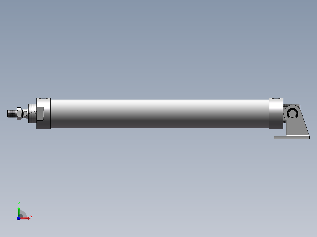 气缸MAL40x300CASDB前视图
