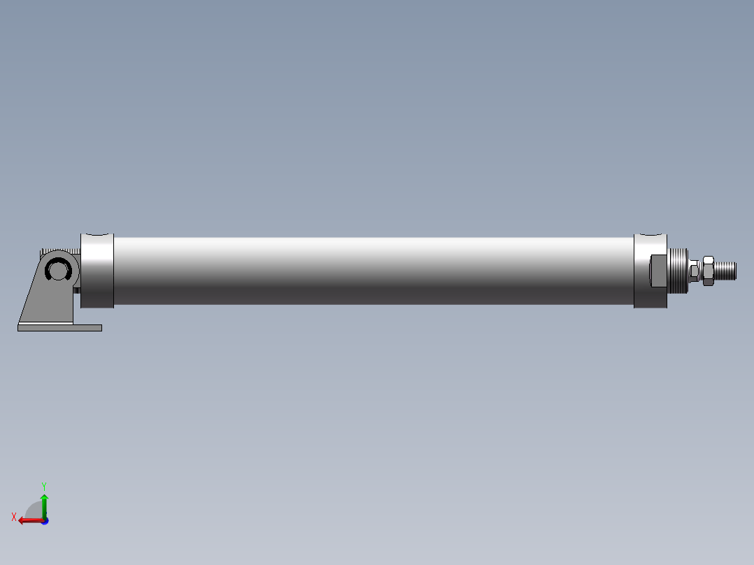 气缸MAL40x300CASDB后视图