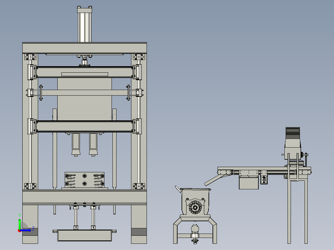 环保再生塑料和沙砖左视图