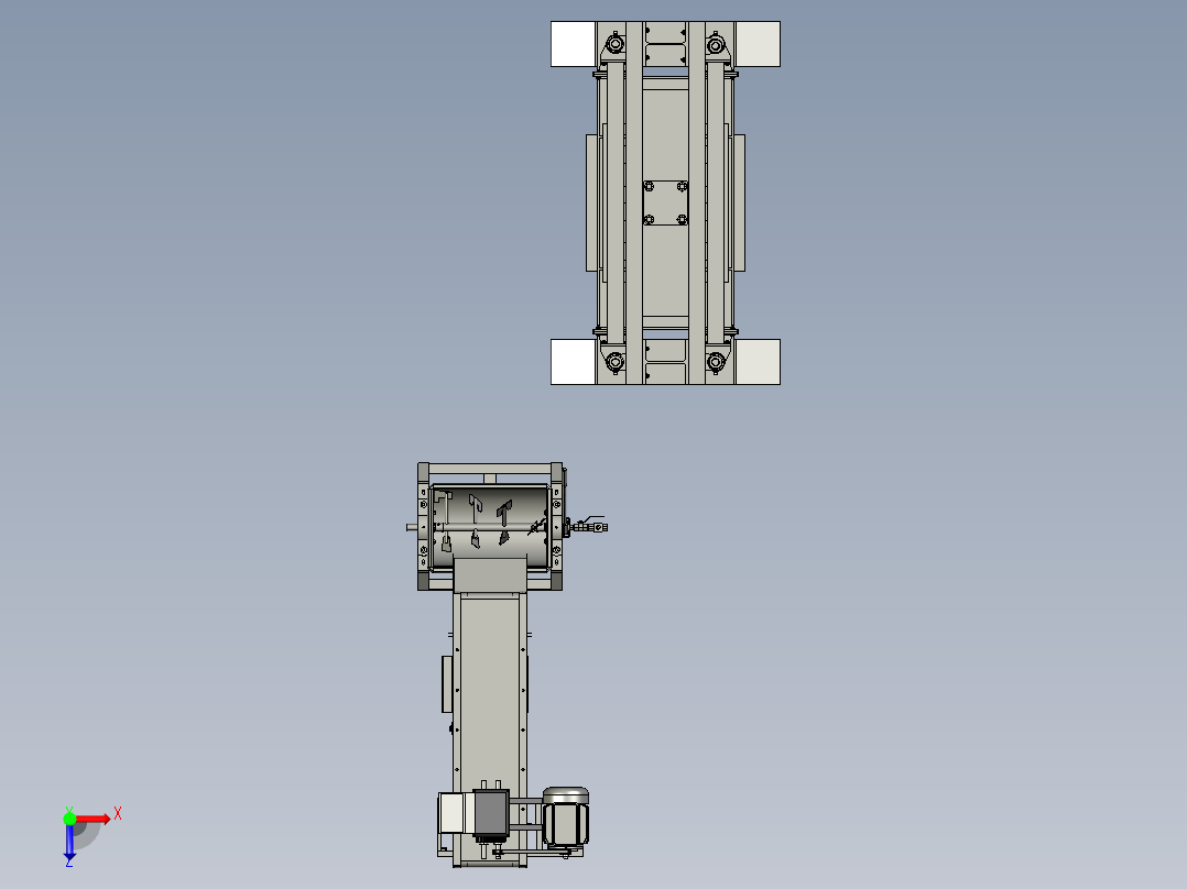环保再生塑料和沙砖俯视图