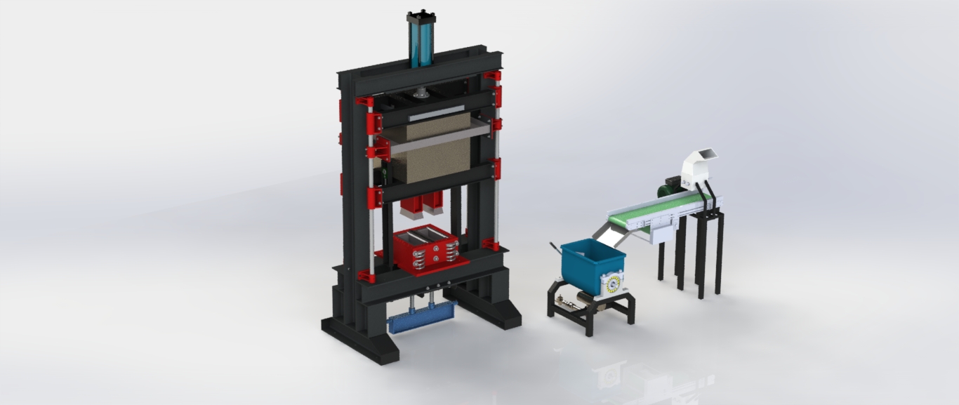 环保再生塑料和沙砖