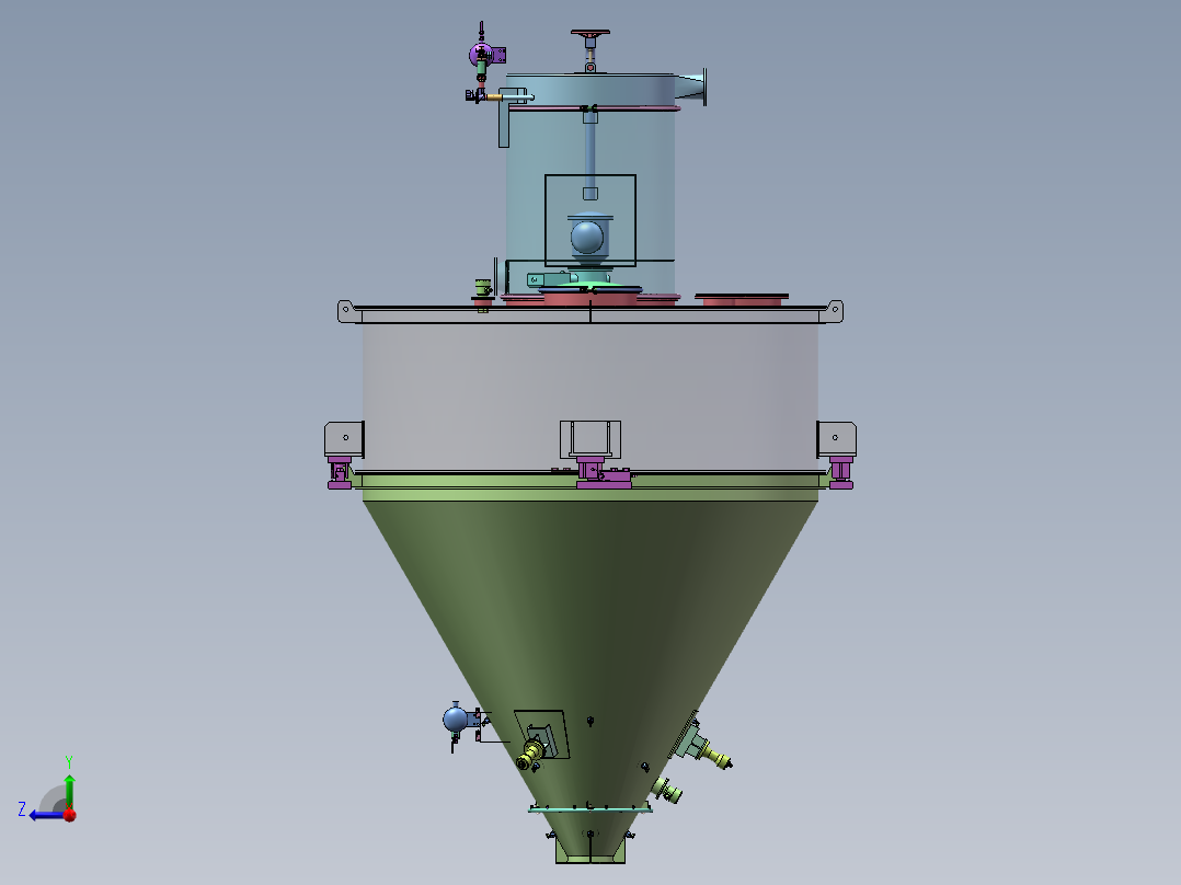 15方输送料仓  sw22右视图