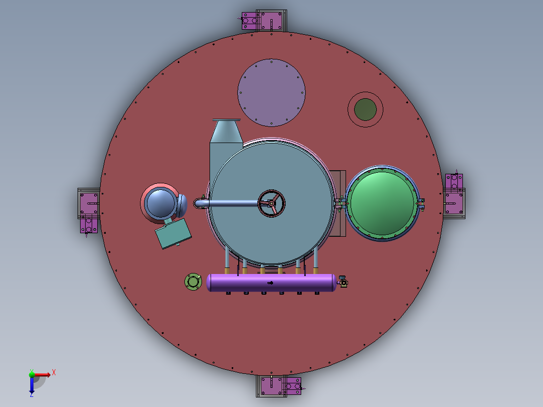 15方输送料仓  sw22俯视图
