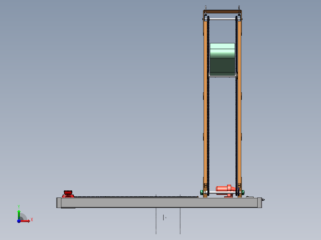 单斗提升机模型--542638--50前视图