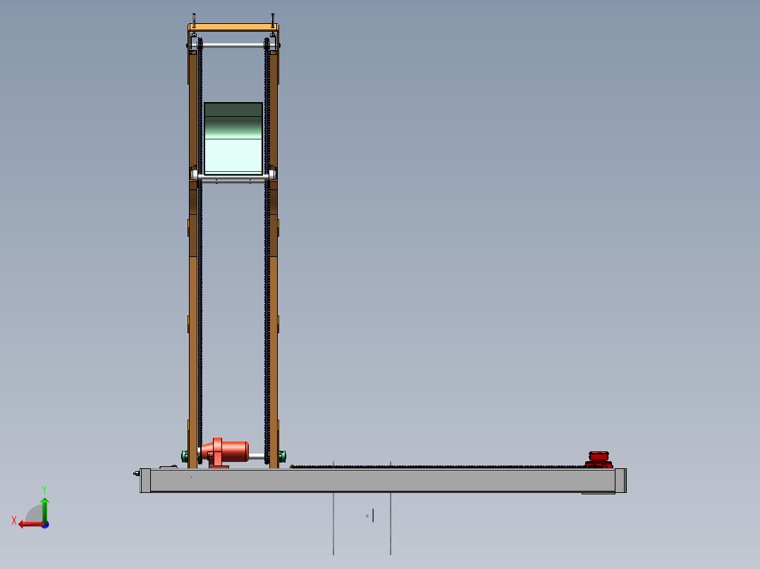单斗提升机模型--542638--50后视图