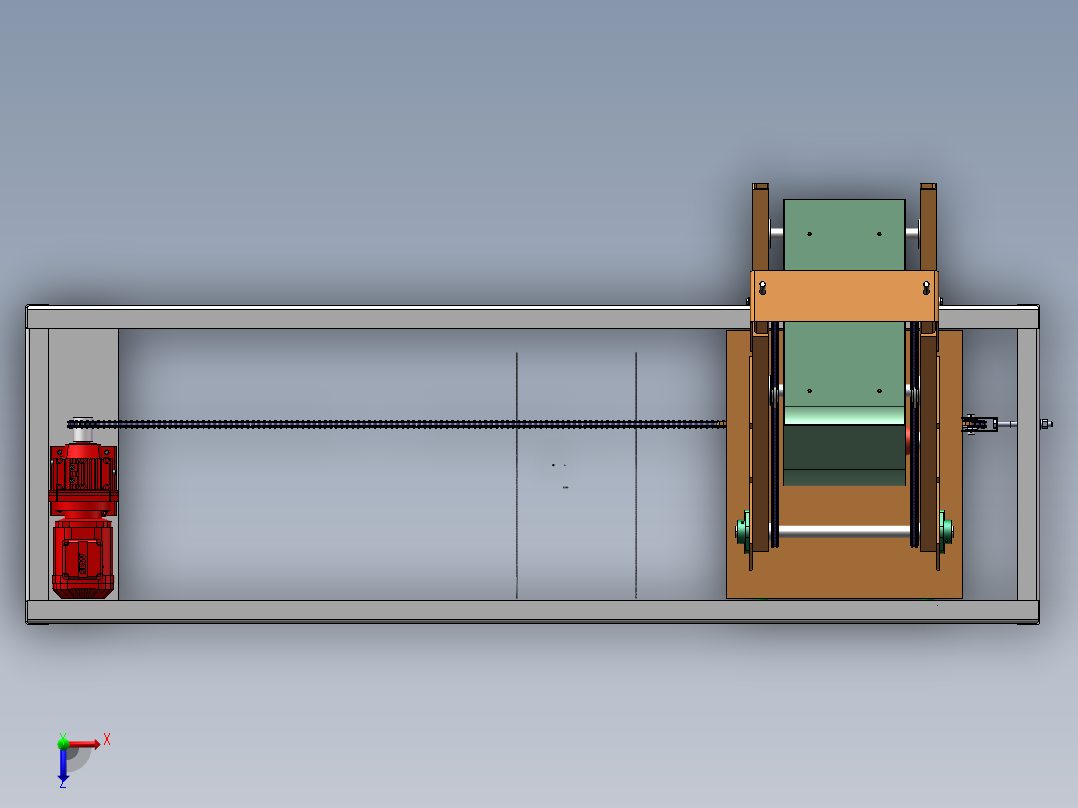 单斗提升机模型--542638--50俯视图