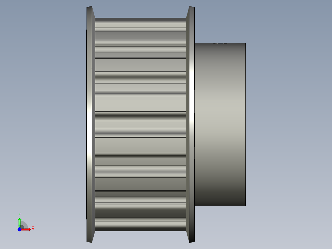 ATPK16H100-B-C15-同步带轮-MISUMI前视图