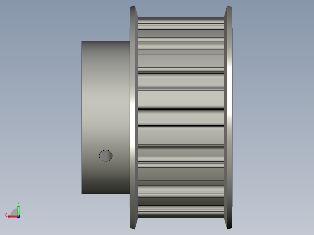 ATPK16H100-B-C15-同步带轮-MISUMI后视图