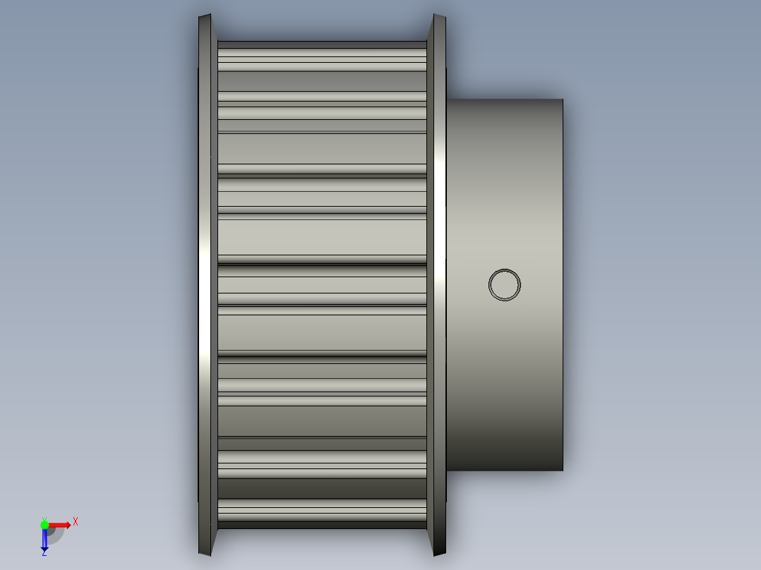 ATPK16H100-B-C15-同步带轮-MISUMI俯视图