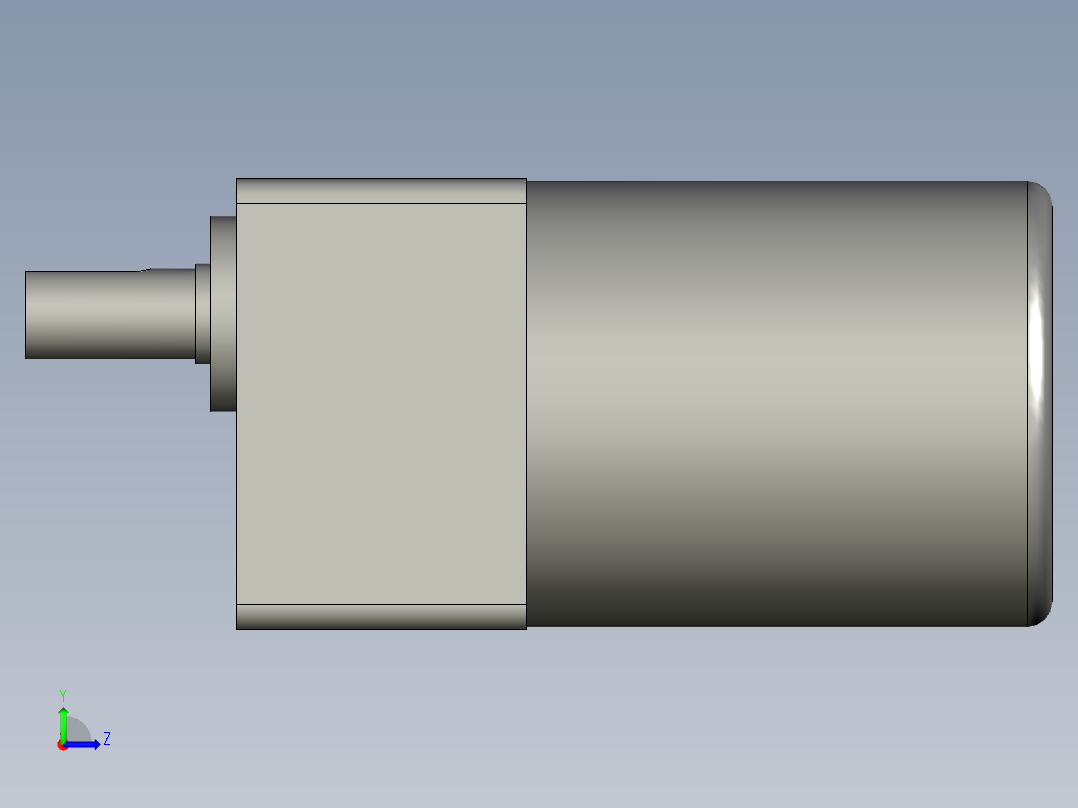 B85IK60VES-9东方电机左视图