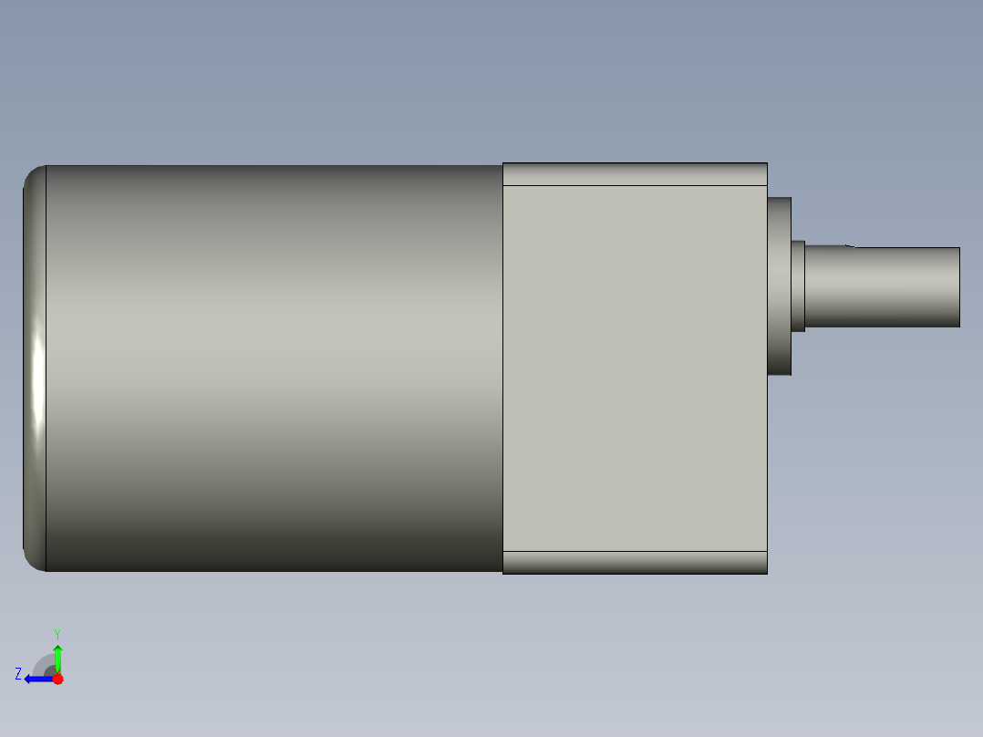B85IK60VES-9东方电机右视图