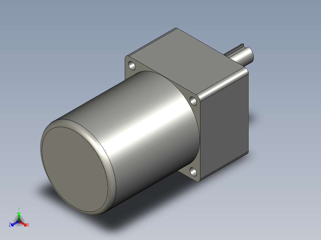 B85IK60VES-9东方电机正等轴测图