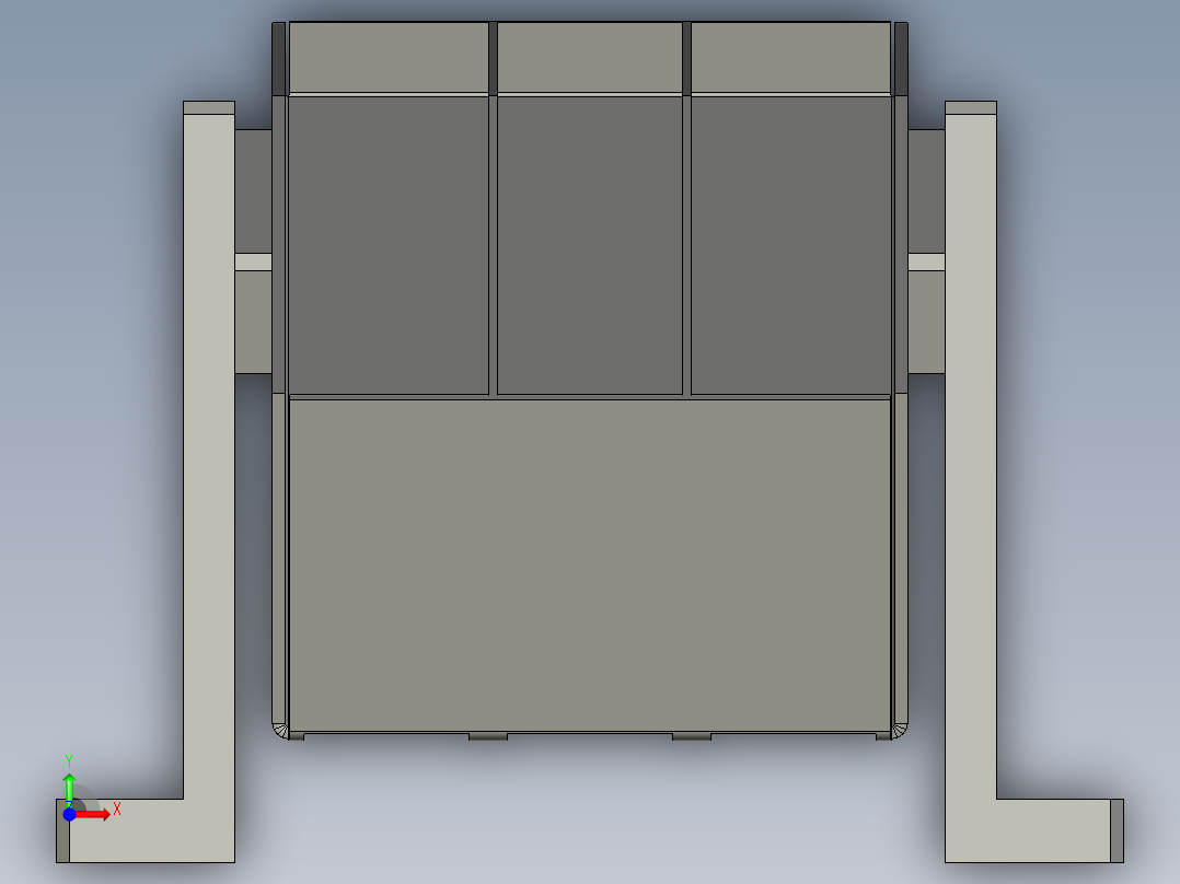 1000尺寸NG下料滑道-LXYC-BOSS前视图