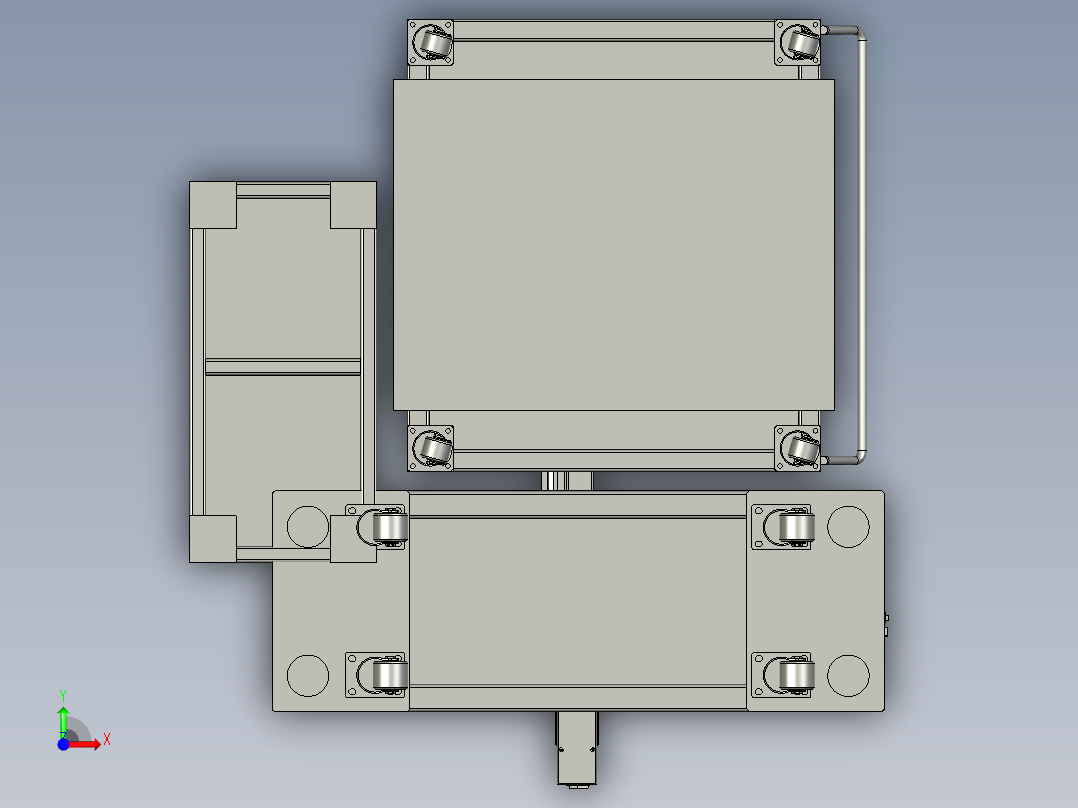 瓶子上料总装前视图