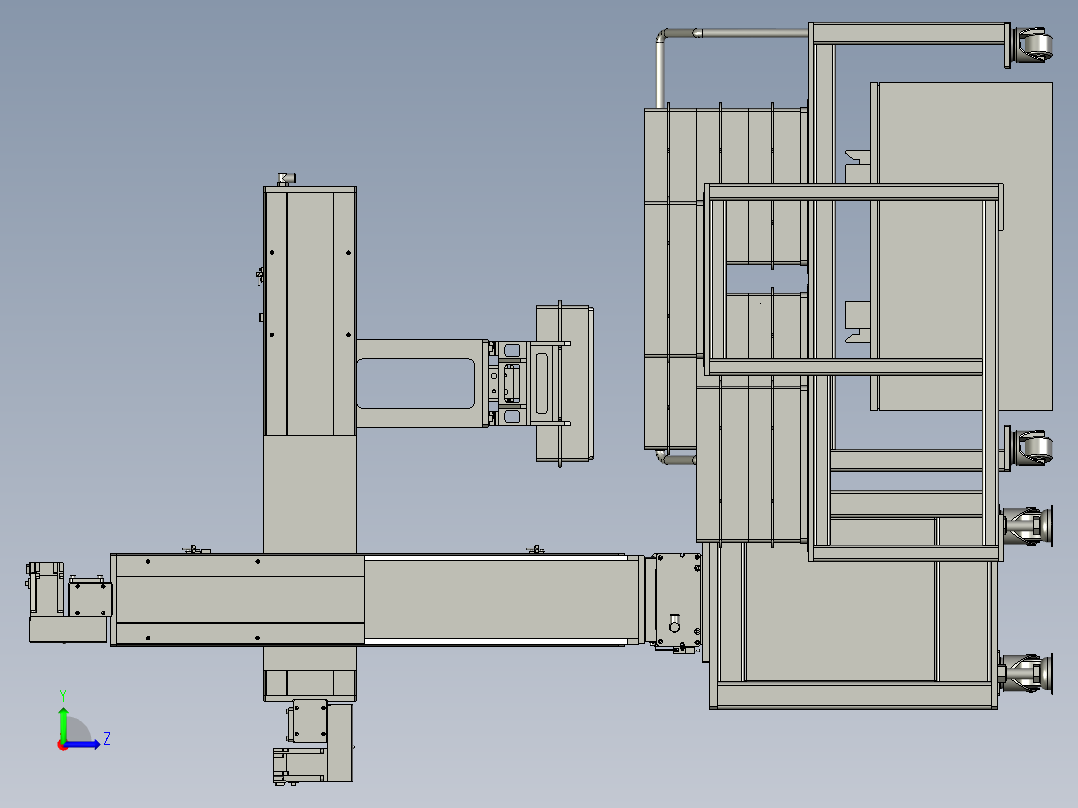 瓶子上料总装左视图