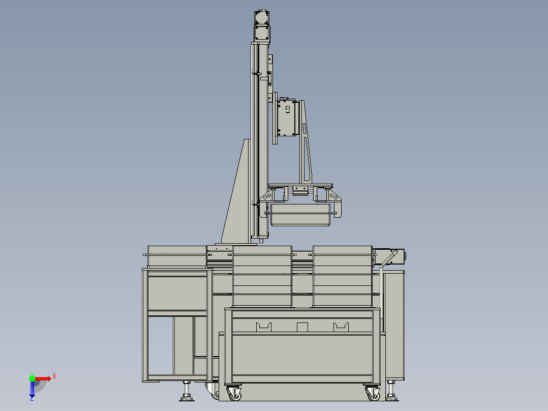 瓶子上料总装俯视图